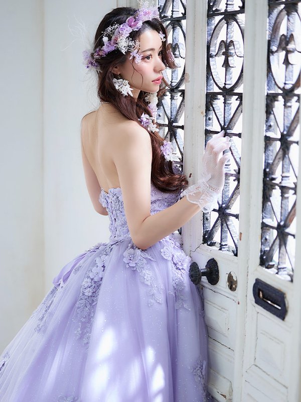 画像11: 【関西コレクション着用】【ANGEL R/エンジェルアール】ベア/ ウェディング/ バースデー/ プリンセス/ フラワーパール/ ビジュー/ ラメ/ キャバドレスlong[OF2]