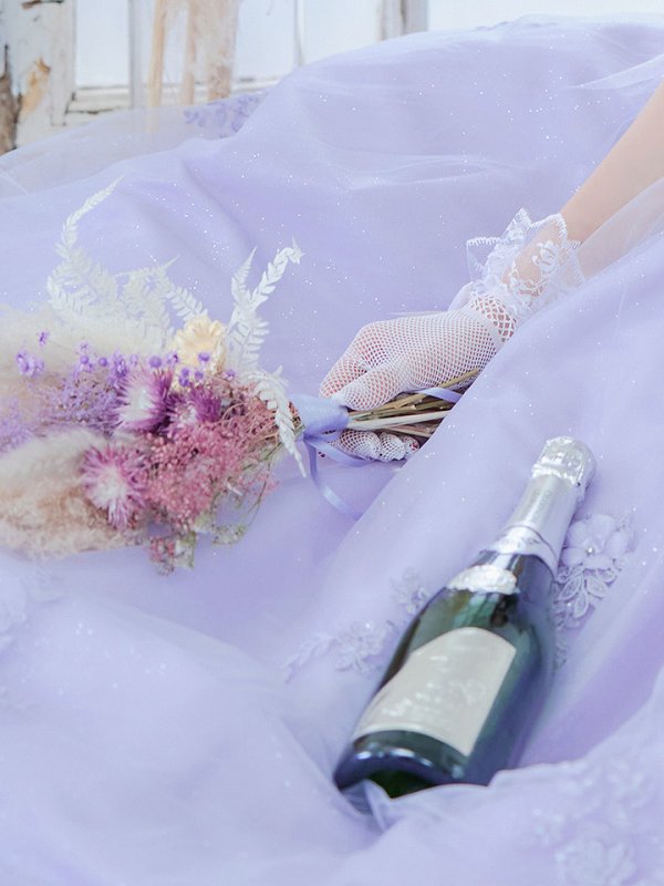 画像12: 【関西コレクション着用】【ANGEL R/エンジェルアール】ベア/ ウェディング/ バースデー/ プリンセス/ フラワーパール/ ビジュー/ ラメ/ キャバドレスlong[OF2]