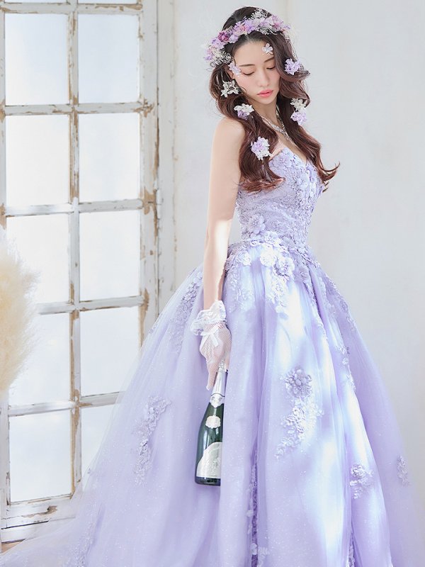 画像13: 【関西コレクション着用】【ANGEL R/エンジェルアール】ベア/ ウェディング/ バースデー/ プリンセス/ フラワーパール/ ビジュー/ ラメ/ キャバドレスlong[OF2]