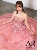【ANGEL R/エンジェルアール】ベア/ ウェディング/ バースデー/ プリンセス/ フラワーパール/ ビジュー/ ラメ/ キャバドレスlong[OF2]