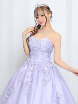 【ANGEL R/エンジェルアール】ベア/ ウェディング/ バースデー/ プリンセス/ フラワーパール/ ビジュー/ ラメ/ キャバドレスlong[OF2]