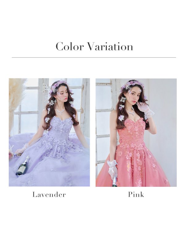 画像24: 【関西コレクション着用】【ANGEL R/エンジェルアール】ベア/ ウェディング/ バースデー/ プリンセス/ フラワーパール/ ビジュー/ ラメ/ キャバドレスlong[OF2]