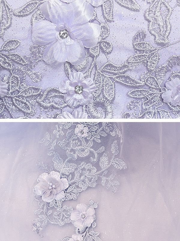 画像8: 【ANGEL R/エンジェルアール】ベア/ ウェディング/ バースデー/ プリンセス/ フラワーパール/ ビジュー/ ラメ/ キャバドレスlong[OF2]