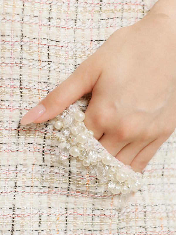 画像18: XSサイズあり【ANGEL R/エンジェルアール】デコルテパール/ ビジュー/ パフスリーブ/ セパレート/ マイクロミニ/ タイト/ミニドレス/ キャバドレス[OF2]