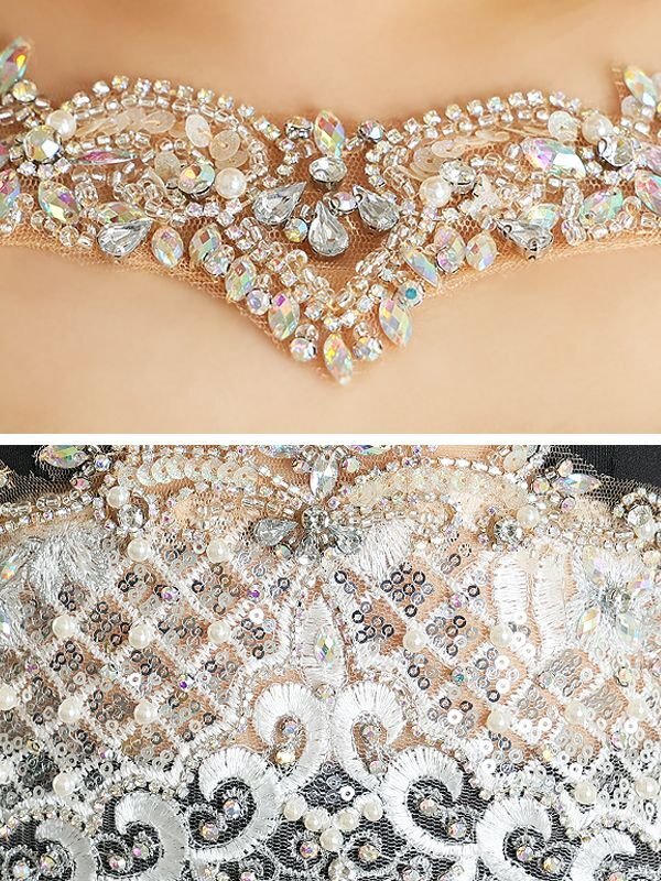 画像6: XSサイズあり【ANGEL R/エンジェルアール】デコルテウエストビジュー/ レース/ ワンカラー/ ノースリーブ/ タイト/ ミニドレス/ キャバドレス[OF2]