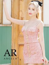 XSサイズあり【ANGEL R/エンジェルアール】スパンコールパールビジュー/ フラップボタン/ ツイード/ セパレート/ チェック/ マイクロミニ/ セットアップ/ ミニドレス/ キャバドレス[OF2]