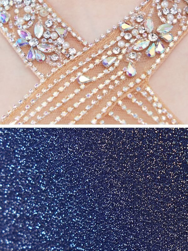 画像20: 【ANGEL R/エンジェルアール】デコルテクロスビジューファスナー/ アメスリ/ ラメ/ サイドスリット/ タイト/ ロングドレス/ キャバドレス long[OF2]