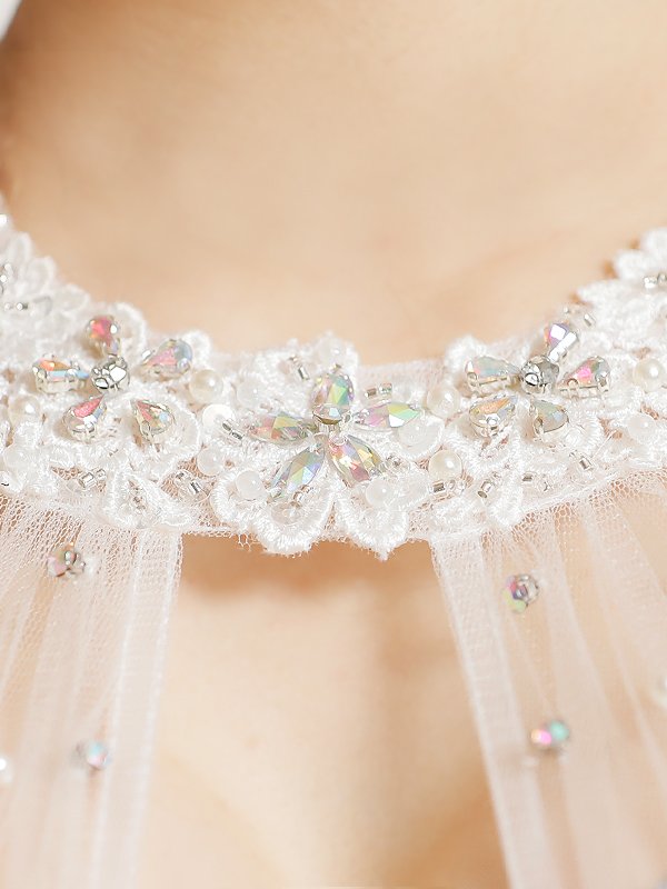 画像11: 【ANGEL R/エンジェルアール】 フラワーパールビジュー/ホルターネック/ レース/ タイト/ ロングドレス/ キャバドレス long[OF2]