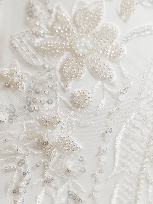 画像12: 【ANGEL R/エンジェルアール】 フラワーパールビジュー/ホルターネック/ レース/ タイト/ ロングドレス/ キャバドレス long[OF2]