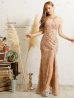 画像9: 【ANGEL R/エンジェルアール】 フラワーパールビジュー/ホルターネック/ レース/ タイト/ ロングドレス/ キャバドレス long[OF2]