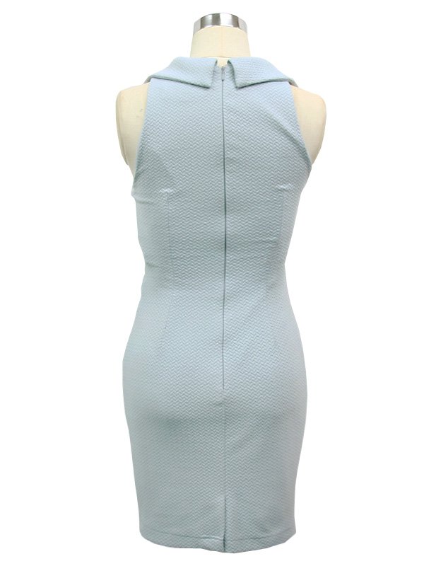 画像29: XSサイズあり【ANGEL R/エンジェルアール】 ビッグカラー/ バストビジュー/ ワンカラー/ ノースリーブ/ タイト/ ミニドレス/ キャバドレス[OF2]