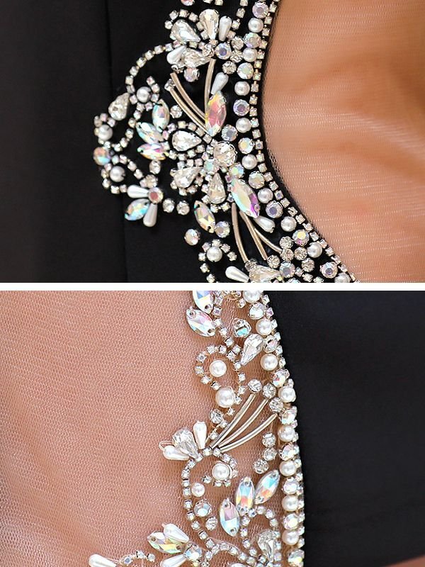 画像39: XSサイズあり【ANGEL R/エンジェルアール】キャミソール/ ワンカラー/ バストサイドパール/ ビジュー/ タイト/ ミニドレス/ キャバドレス[OF2]