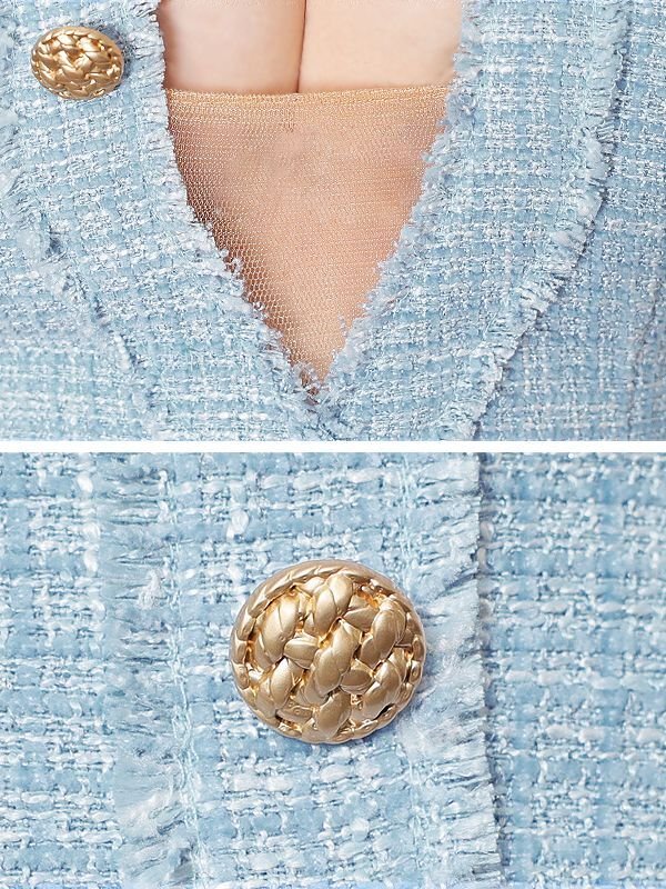 画像5: XSサイズあり【ANGEL R/エンジェルアール】ホルターネック/ バストカット/ ツイード/ タイト/ ミニドレス/ キャバドレス[OF2]