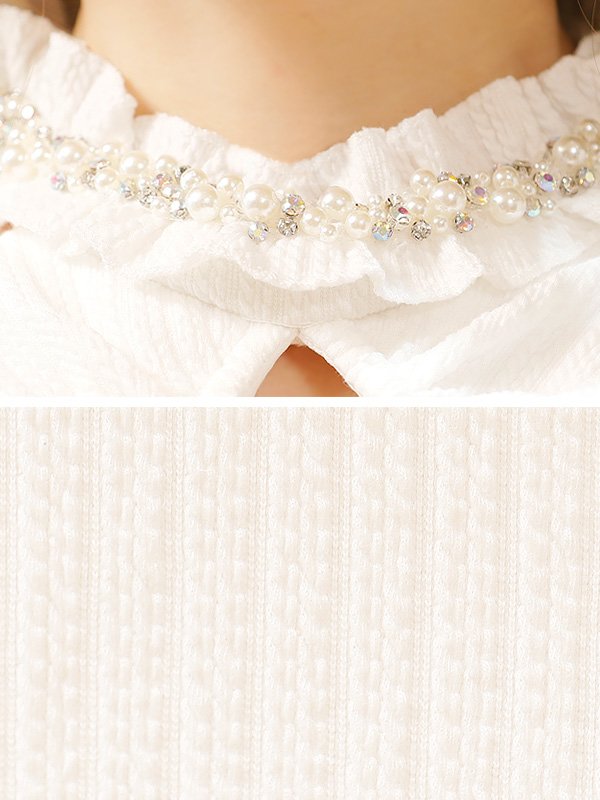 画像10: XSサイズあり【ANGEL R/エンジェルアール】タック/ ギャザーネック/ パール/ ビジュー/ リボン/ ワンカラー/ ノースリーブ/ タイト/ ミニドレス/ キャバドレス[OF2]