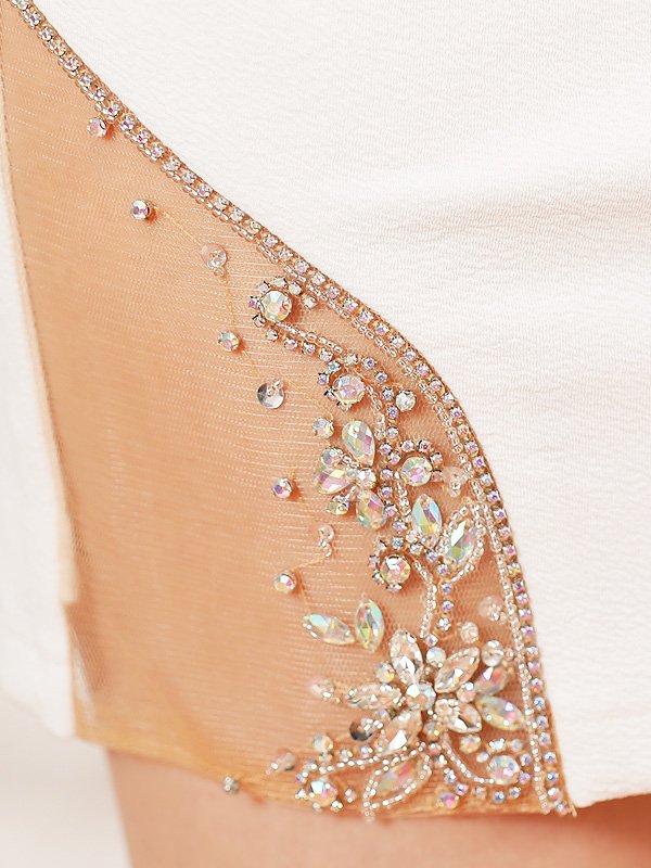 画像9: XSサイズあり【ANGEL R/エンジェルアール】ショルダーアシンメトリー/ ウエストカット/  ビジュー/ タイト/ ミニドレス/ キャバドレス[OF2]