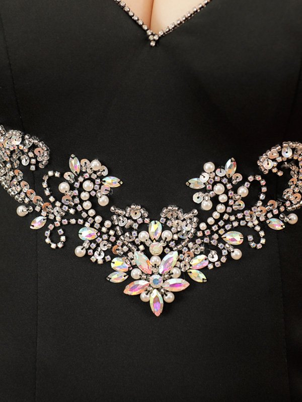 画像22: XSサイズあり【ANGEL R/エンジェルアール】バストハート/ フラワーモチーフビジュー/ サイドシアー/ キャミソール/ ワンカラー/ タイト/ ミニドレス/ キャバドレス[OF2]