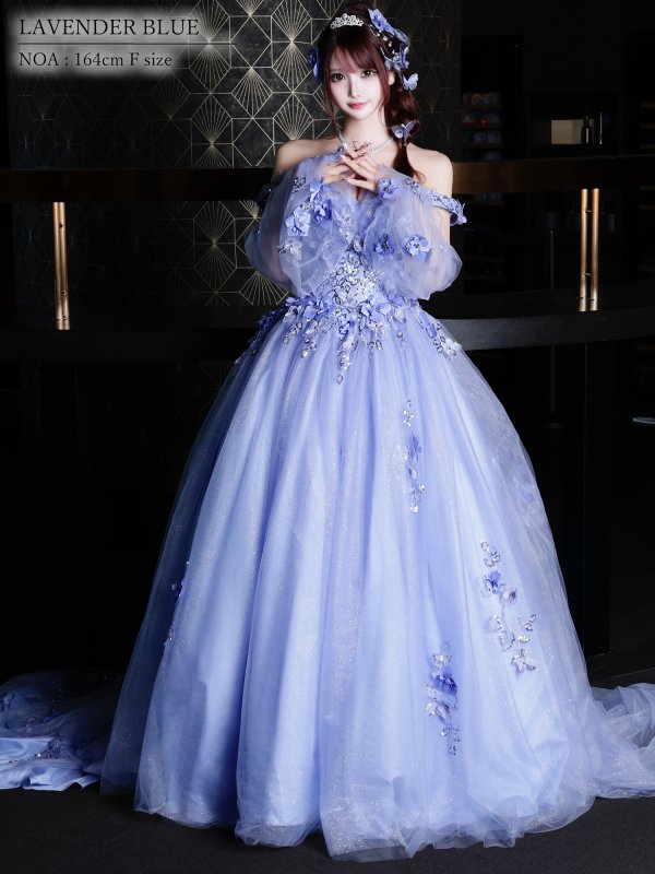 画像4: 【ANGEL R/エンジェルアール】ベア/ 立体フラワー/ ウェディング/ バースデー/ プリンセス/ フレア/ ロングドレス/ キャバドレスlong[HC03]