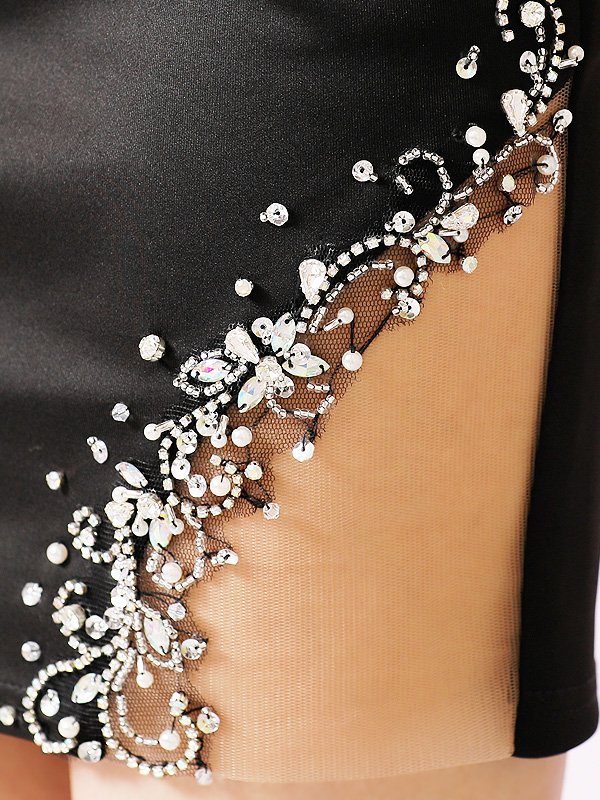 画像11: XSサイズあり【ANGEL R/エンジェルアール】バストカット/ フロービジュー/ ワンショルダー/ タイト/ ミニドレス/ キャバドレス[OF2]