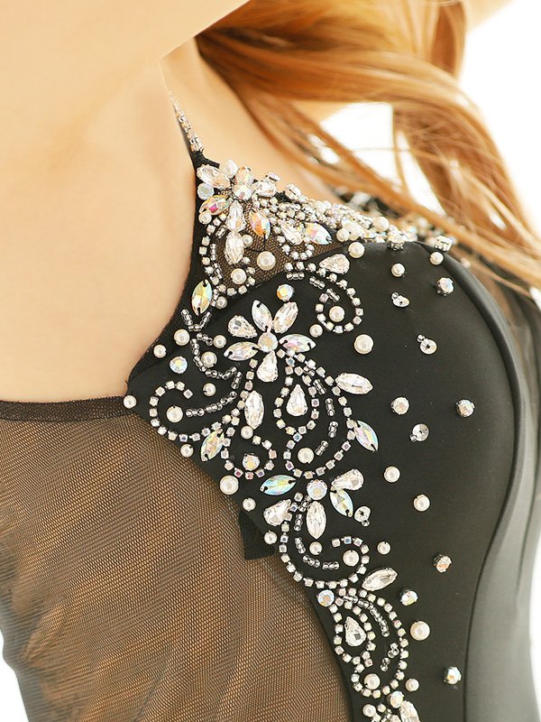 画像11: XSサイズあり【ANGEL R/エンジェルアール】バストシースルー/ ビジュー/ バックオープン/ レース/ ワンカラー/ タイト/ ミニドレス/ キャバドレス[OF2]