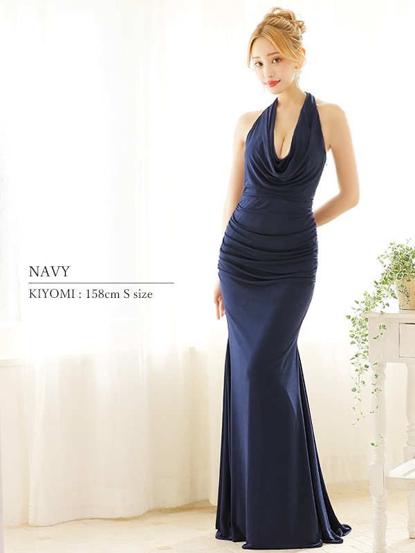 画像26: 【ANGEL R/エンジェルアール】ドレープ/ バックレースアップ/ タック/ タイト/ ロングドレス/ キャバドレス long[OF2]