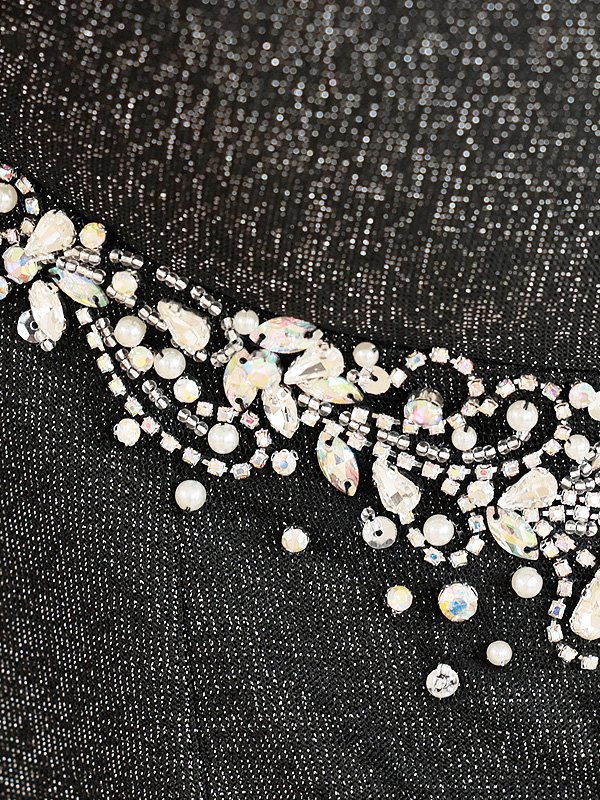 画像11: XSサイズあり【ANGEL R/エンジェルアール】バストツイスト/ デザインラメ/ ビジュー/ キャミソール/ ワンカラー/ タイト/ ミニドレス/ キャバドレス[OF2]