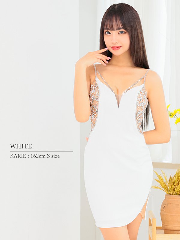 画像14: XSサイズあり【ANGEL R/エンジェルアール】サイドビジュー/ バストVカットデザイン/ タイト/ ミニドレス/ キャバドレス[OF2]