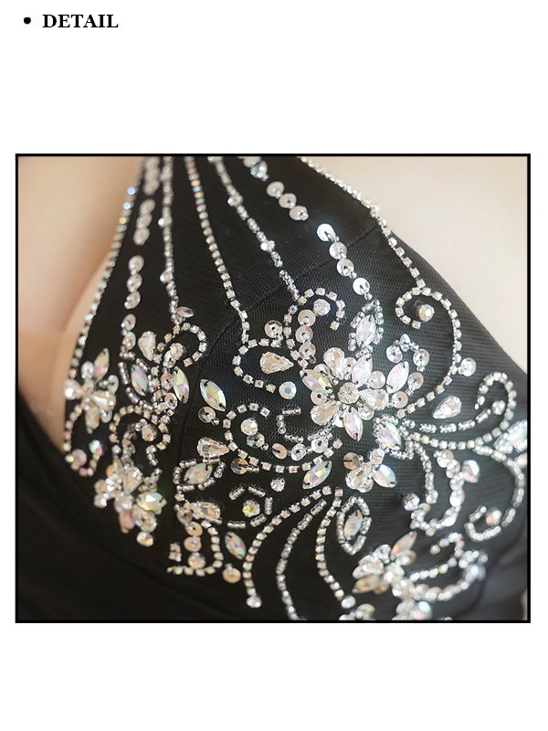 画像24: XSサイズあり【ANGEL R/エンジェルアール】アシンメトリー/ ワンショルダー/ ビジュー/ ウエストギャザー/ ミニドレス/ キャバドレス[OF2]