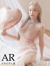 XSサイズあり【ANGEL R/エンジェルアール】 ホルターネック/ パールチェーン/ シフォン/ ビジュー/ ミニドレス/ キャバドレス[OF2]