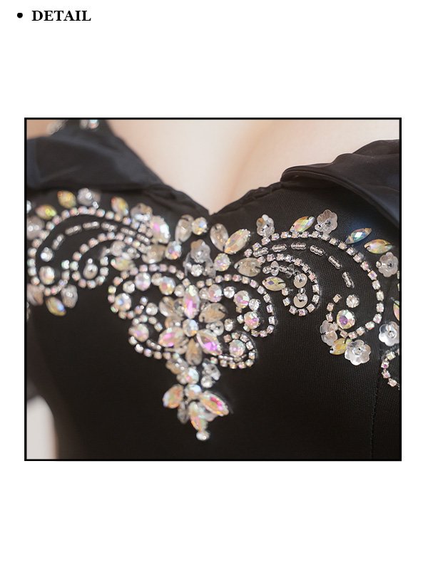 画像10: XSサイズあり【ANGEL R/エンジェルアール】 シフォンスリーブ/ ビジュー/ メッシュ/ ミニドレス/ キャバドレス[OF2]