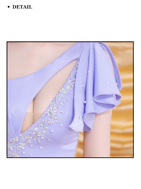 画像23: 即日発送【ANGEL R/エンジェルアール】フリルワンショルダー/ バストカット/ ビジュー/ メッシュ/ タイト/ ミニドレス/ キャバドレス[OF2]