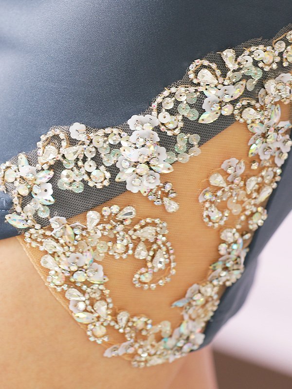 画像7: XSサイズあり【ANGEL R/エンジェルアール】バックシースルー/ オープンメッシュ/ ビジュー/ キャミソール/ タイト/ ミニドレス/ キャバドレス[OF2]