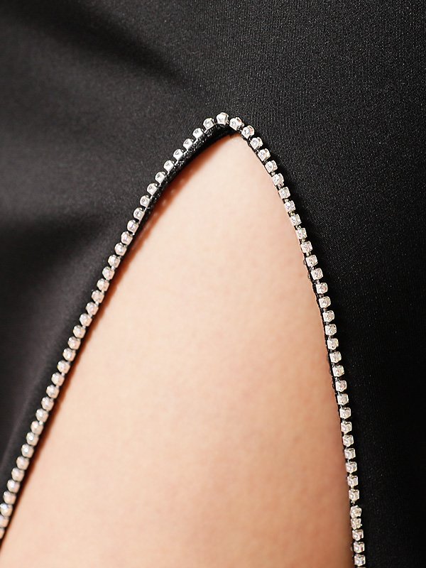 画像12: 【ANGEL R/エンジェルアール】 フロントアッパービジュー/ ウエストカット/ ノースリーブ/ スリット/ タイト/ ロングドレス/ キャバドレス long[OF2]