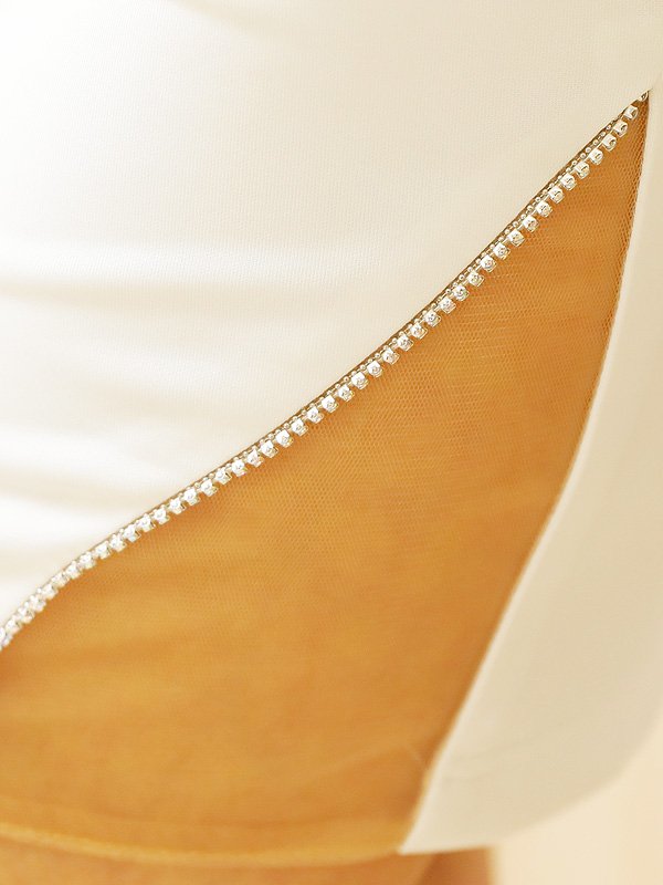 画像28: XSサイズあり【ANGEL R/エンジェルアール】フロントアッパーレースフラワー/ ビジュー/ シアー/ キャミソール/ タイト/ ミニドレス/ キャバドレス[OF2]