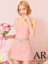 【予約商品/5月中旬-5月下旬発送予定】XSサイズあり【Angel R/エンジェルアール】デザインビジュー/ セパレート/ ツイード/ フレア/ マイクロミニ/ ミニドレス/ キャバドレス