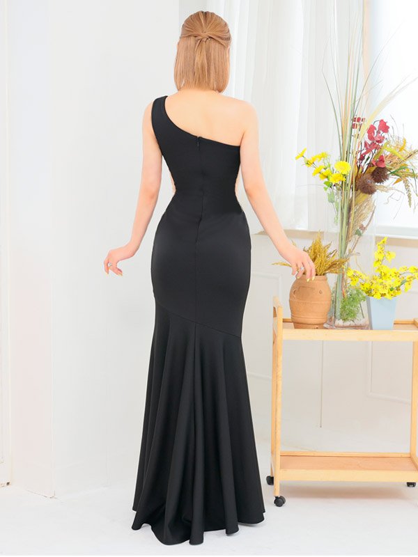 画像8: 【ANGEL R/エンジェルアール】ワンショルダー/ バストカットデザイン/ ビジュー/ マーメード/ ロングドレス/ キャバドレス long[OF2]