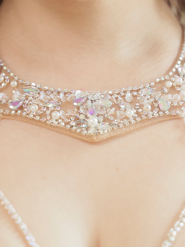 画像23: XSサイズあり【ANGEL R/エンジェルアール】 ホルターネック/ セパレート/ ワンカラー/ ビジュー/ ストレッチ/ ノースリーブ/ タイト/ ミニドレス/ キャバドレス[OF2]