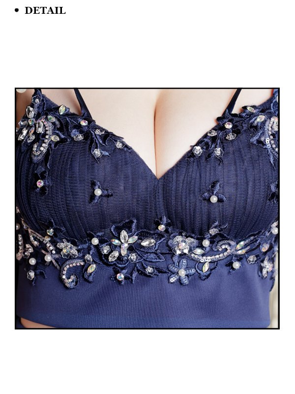 画像10: XSサイズあり【ANGEL R/エンジェルアール】 アッパーフラワーレース/ リボンデザインショルダー/ ビジュー/ セパレート/ マイクロミニドレス/ ミニドレス/ キャバドレス[OF2]