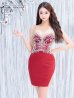 画像4: XSサイズあり【ANGEL R/エンジェルアール】ビジュー/ シアー/ キャミソール/ タイト/ ミニドレス/ キャバドレス[OF2]