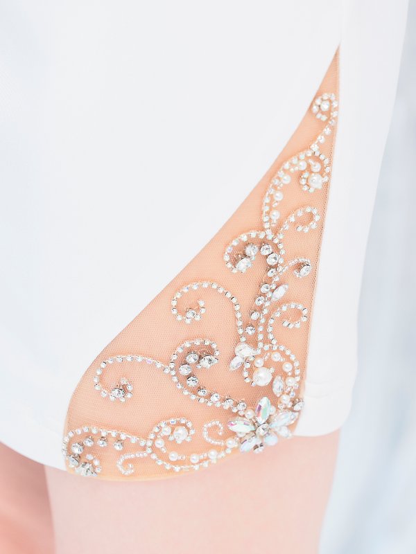 画像12: XSサイズあり【ANGEL R/エンジェルアール】ビジュー/ シアー/ キャミソール/ タイト/ ミニドレス/ キャバドレス[OF2]