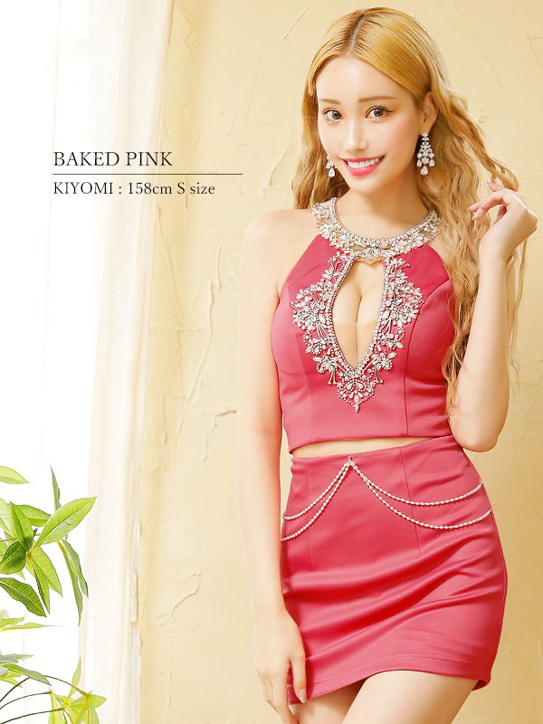 画像6: XSサイズあり【ANGEL R/エンジェルアール】オープンバスト/ デコルテビジュー/ アメスリ/ チェーン/ セパレート/ マイクロミニ/ タイト/ ミニドレス/ キャバドレス[OF2]