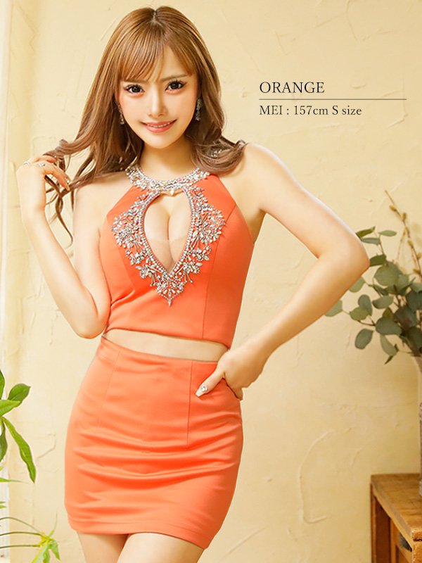 画像7: XSサイズあり【ANGEL R/エンジェルアール】オープンバスト/ デコルテビジュー/ アメスリ/ チェーン/ セパレート/ マイクロミニ/ タイト/ ミニドレス/ キャバドレス[OF2]