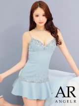 【予約商品/5月上旬-5月中旬発送予定】XSサイズあり【Angel R/エンジェルアール】スパンコールビジュー/ ツイード/ デザインフリル/ マイクロミニ/ ミニドレス/ キャバドレス