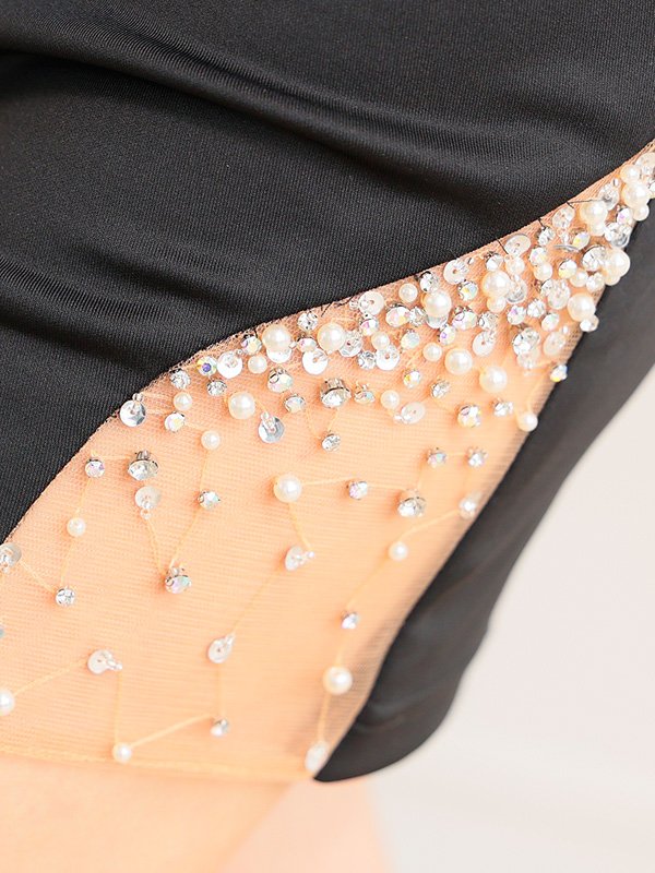 画像12: XSサイズあり【ANGEL R/エンジェルアール】 ホルダーネック/ ビジュー/ パールチェーン/ ハートカットデザイン/ タイト/ ミニドレス/ キャバドレス[OF2]