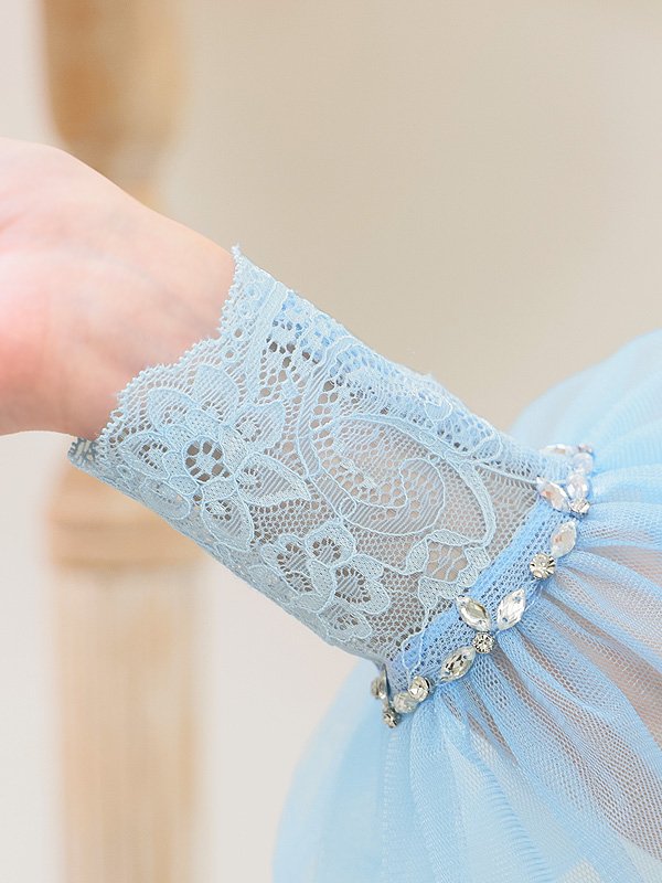 画像23: XSサイズあり【ANGEL R/エンジェルアール】オフショルダー/ Vカットビジュー/ シフォンロングスリーブ/ フレア/ マイクロミニ/ ミニドレス/ キャバドレス[OF2]