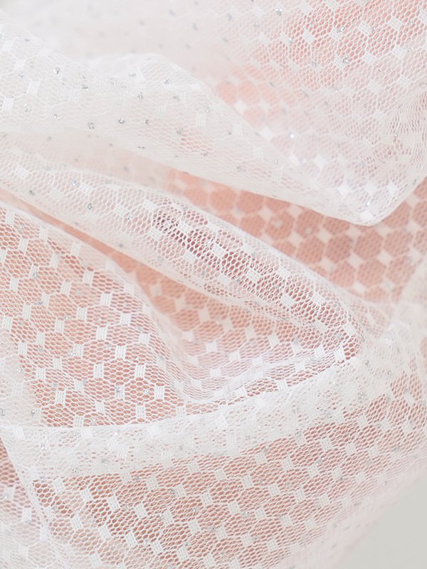 画像12: XSサイズあり【ANGEL R/エンジェルアール】フラワービジュー/ ドットシースルー/ ロングスリーブ/ タイト/ ミニドレス/ キャバドレス[OF2]