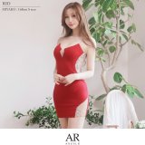 XSサイズあり【ANGEL R/エンジェルアール】バックビジュー/ ダイヤカット/ メッシュ/ タイト/ ミニドレス/ キャバドレス[OF2]