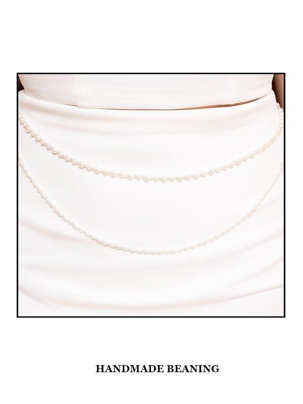 画像12: XSサイズあり【ANGEL R/エンジェルアール】ビックリボンワンショルダー/ パールチェーン/ セパレート/ タイト/ マイクロミニ/ ミニドレス/ キャバドレス[OF2]