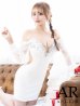 画像19: XSサイズあり【ANGEL R/エンジェルアール】シフォンロングスリーブ/ フラワーレース/ ビジュー/ タイト/ ミニドレス/ キャバドレス[OF2]