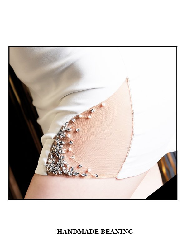 画像25: XSサイズあり【ANGEL R/エンジェルアール】フロントリボンデザイン/ フリル/ パールショルダー/ ビジュー/ ミニドレス/ キャバドレス[OF2]