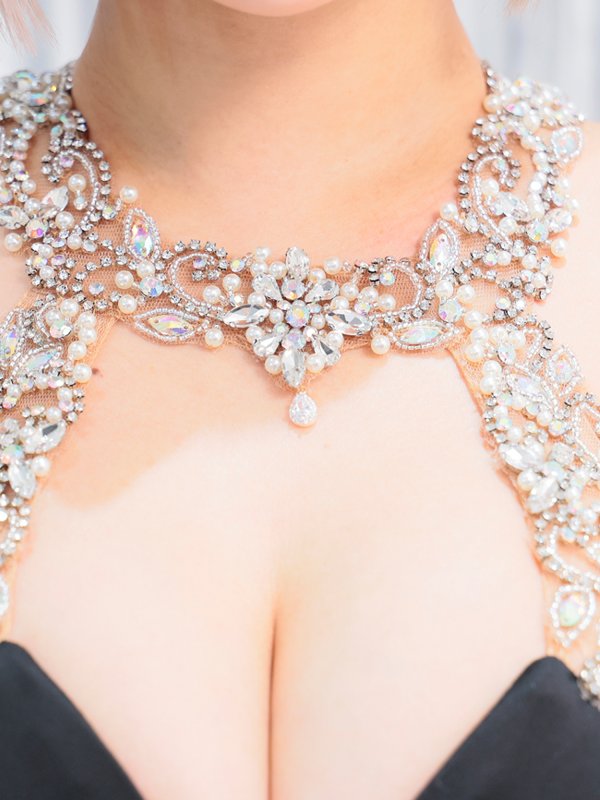 画像23: XSサイズあり【ANGEL R/エンジェルアール】オフショルダー/ ロングスリーブ/ ビジュー/ シアー/ タイト/ ミニドレス/ キャバドレス[OF2]